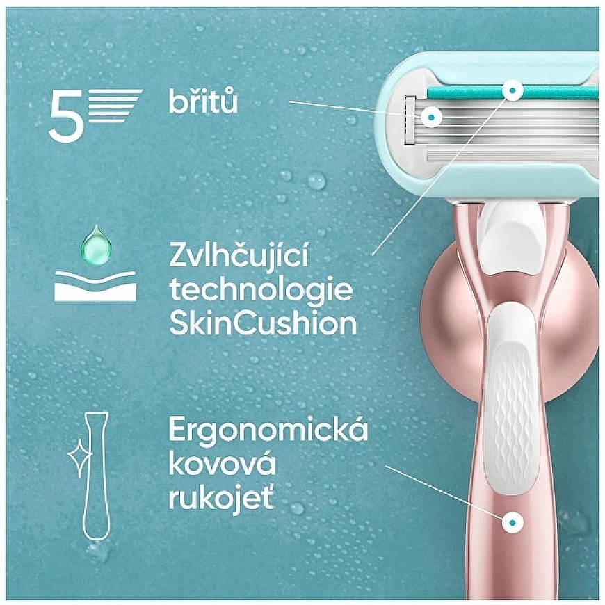 Gillette Pro Smooth Sensitive -kertakäyttöpäät, 6 kpl + kansi – 3