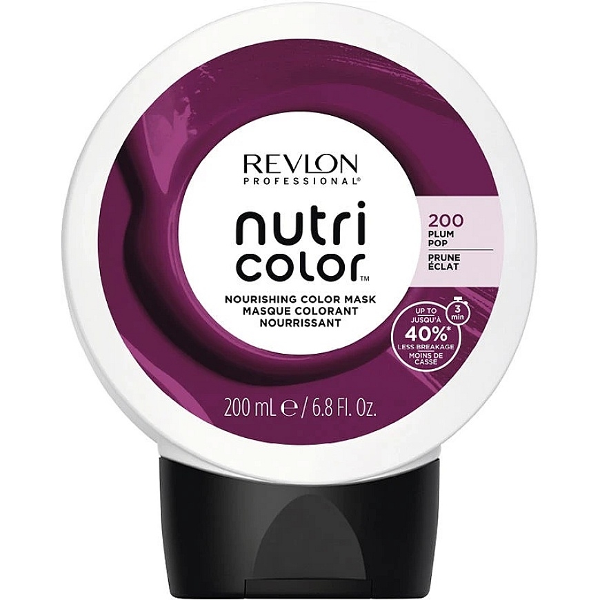 Revlon NUTRI COLOR питательная маска для волос Plum Pop 200 мл