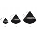 Aptel Triangular Powdered Keyboard, Black Mixture, 6 pcs.