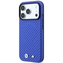 Dėklas BMW M Carbon Printed Ring MagSafe Case, skirta iPhone 17 Pro Max / 18 Pro Max - Mėlyna