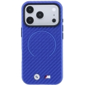 Dėklas BMW M Carbon Printed Ring MagSafe Case, skirta iPhone 17 Pro Max / 18 Pro Max - Mėlyna