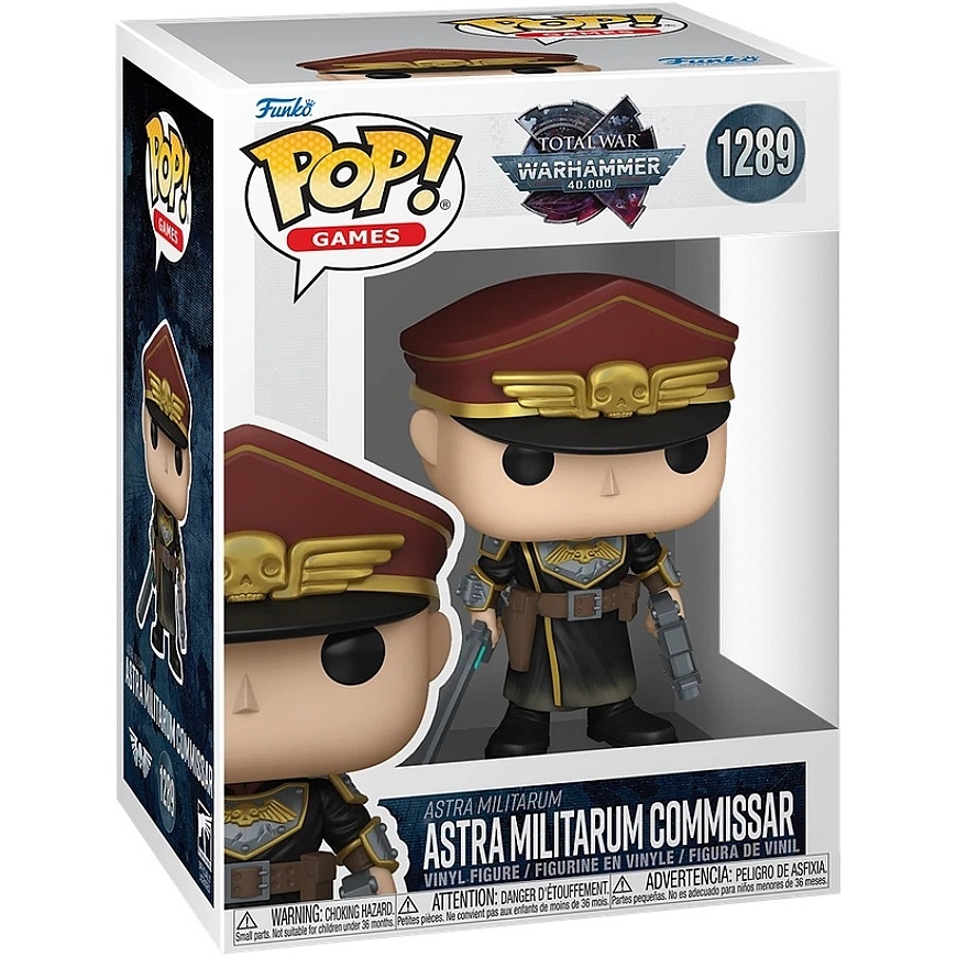 FUNKO POP! Vinyylihahmo: Total War: Warhammer 40,000 - Astra Militarum Komentaja, ~10.4 cm