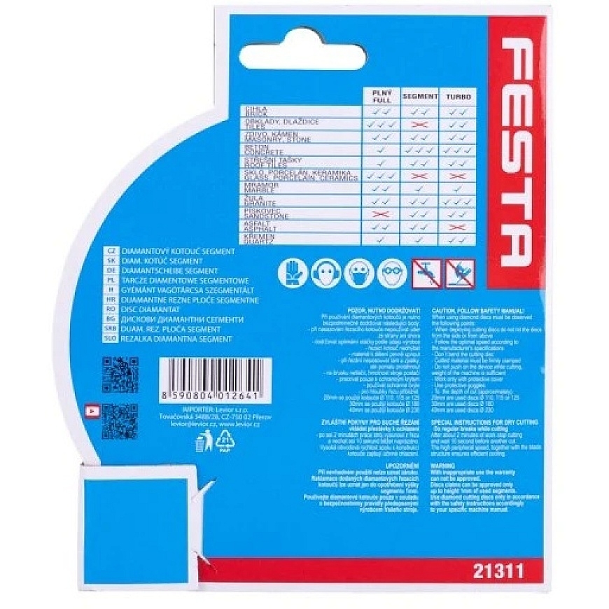 Festa dimanta diska segments O 115 x 22,2 mm – 4