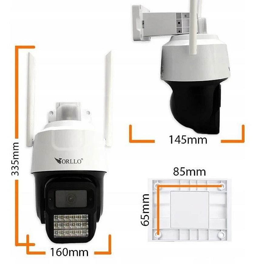 IP-kamera ORLLO IP-kamera Orllo N2 PT 3MP 4G LTE – 3