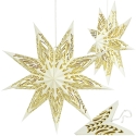 Edelman Dekoratīvā karājamā zvaigzne no papīra FSC 18x60 cm ECURE 9 stari MICA Edelman Dekoratīvā karājamā zvaigzne no papīra FSC 18x60 cm ECURE 9 stari MICA