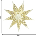 Edelman Decorative Hanging Star Paper FSC 18x60 cm ECURE 9 Rays MICA Edelman Decorative Hanging Star Paper FSC 18x60 cm ECURE 9 Rays MICA