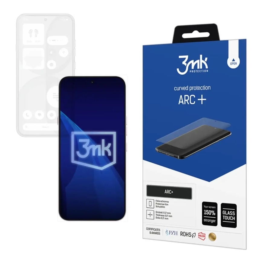 3MK ARC+ Täiskattega kaitsekile Nothing Phone (4a)