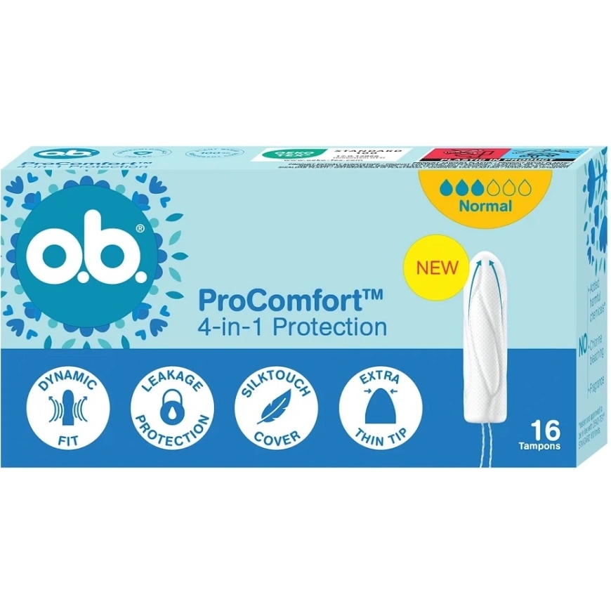 Tamponai O.B. ProComfort Normal, 16 vnt.
