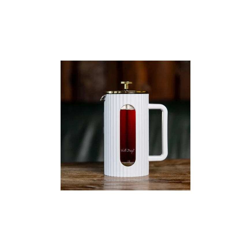 Vialli Design Kahvin ja Teean keittolaite Valkoinen Livio 1000 ml – 3