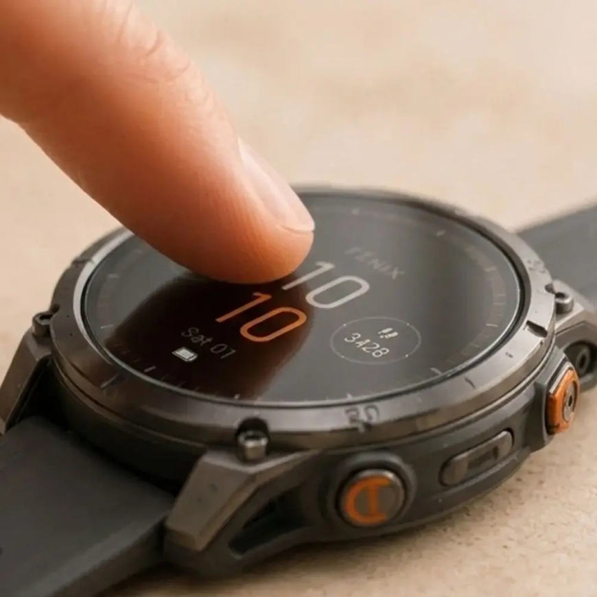 Tech-Protect karkaistulasi Garmin Fenix 9 Pro:lle (51 mm) | läpinäkyvä (2 kpl) – 4