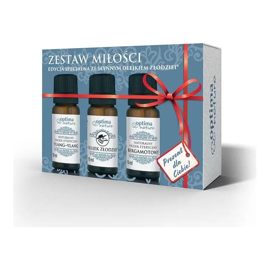 Optima Natura Ylang Ylang eeterlike õlide komplekt Love komplekt 10ml + Thieves eeterlik õli 10ml + bergamoto eeterlik õli 10ml