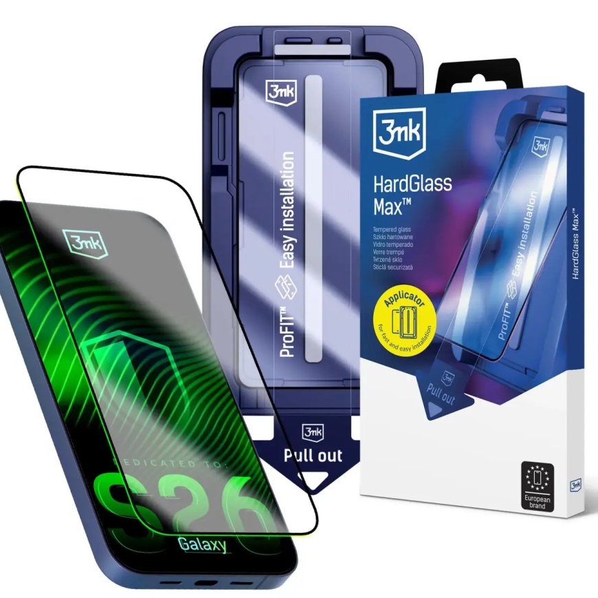 3mk Hardglass Max 9H tempered glass for phone Galaxy S26 (S942)