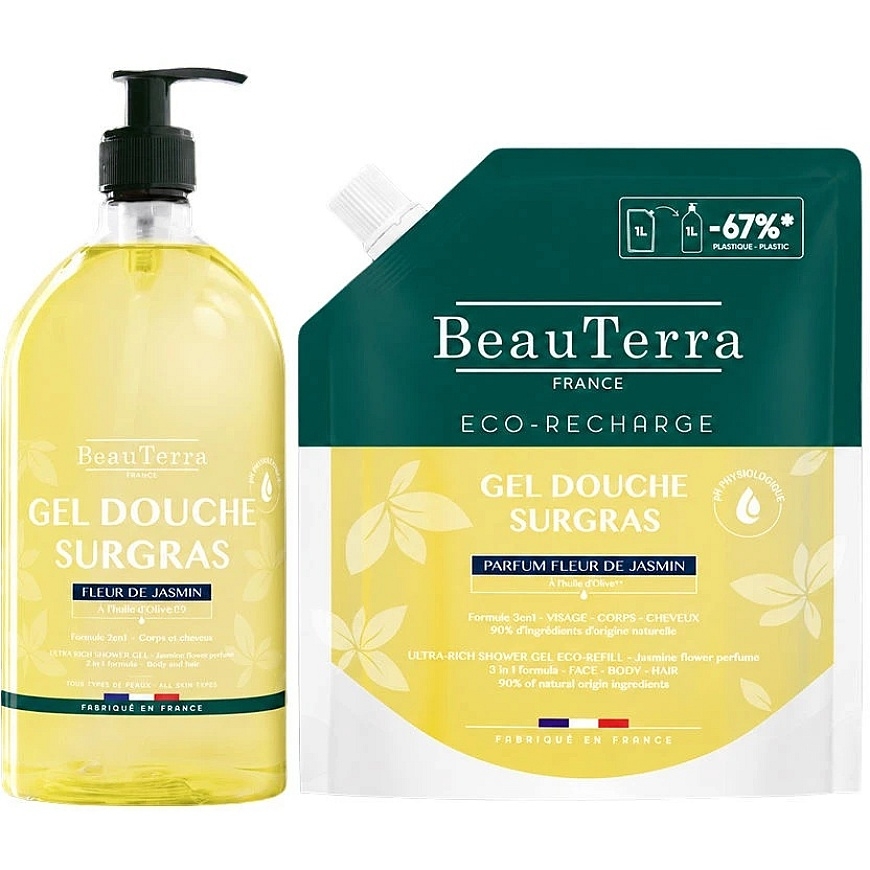 Beauterra JASMINE GEL + REFILL SET 2 pcs