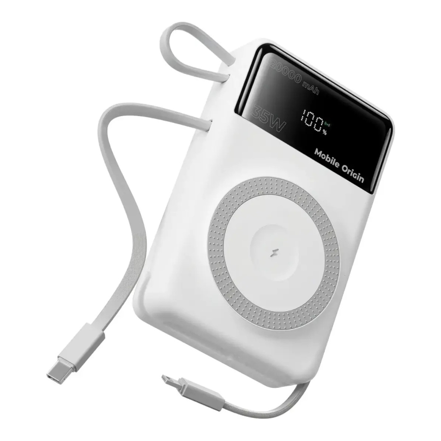Mobile Origin 35W PD 20000mAh displeja PowerBank, saderīga ar MagSafe – 2