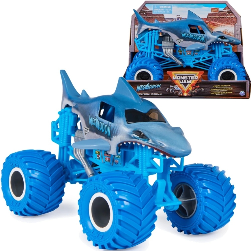 Spin Master Monster Jam MNJ VHC 1-24 Литой Мегалодон M18 GML