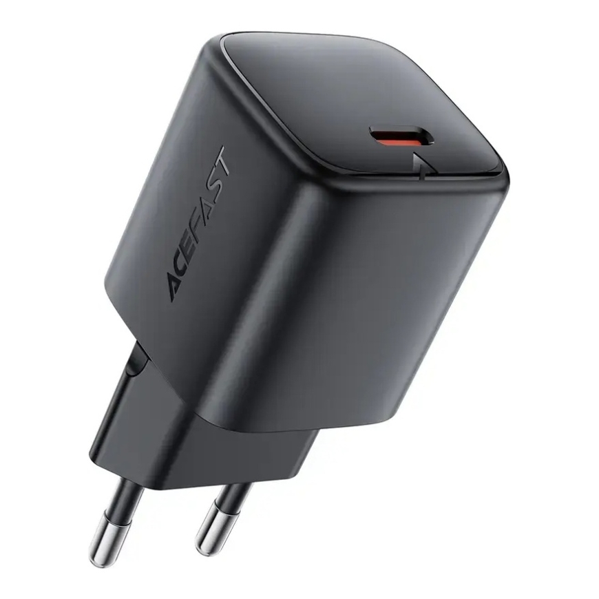 Acefast A119 tīkla lādētājs | 45W | PD, QC, GaN, PPS | USB-C | melns