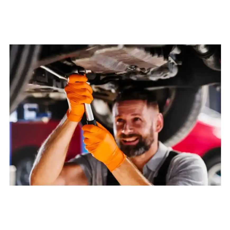 Нитриловые перчатки Mercator GoGrip orange, 4 шт., размер XL – 3