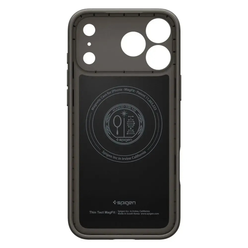 Spigen Thin Fit telefono dėklas su MagSafe palaikymu iPhone 17 Pro | iPhone 18 Pro pilkas – 4