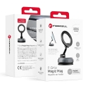 Forcell F-Grip Magic Mag magnētisks auto telefona turētājs ar piesūcekni saderīgs ar MagSafe melns Forcell F-Grip Magic Mag magnētisks auto telefona turētājs ar piesūcekni saderīgs ar MagSafe melns
