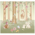 Little Dutch Valokuvatausta fleece 'Satu Puutarha' 300x280 cm