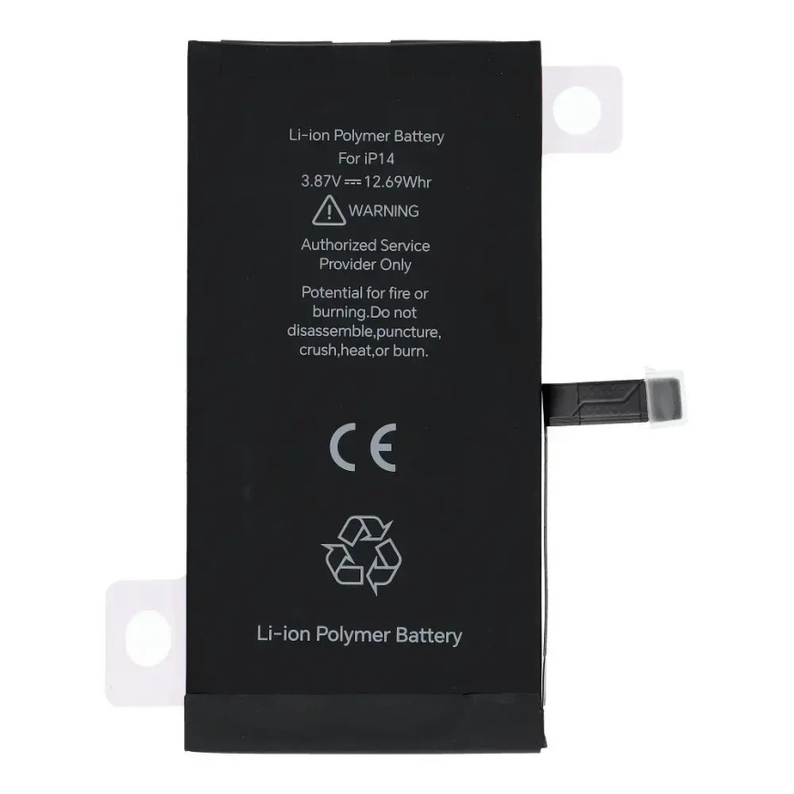 JCID Diagnostizējamā akumulators iPhone 14 3279 mAh (standarta jauda) – 2