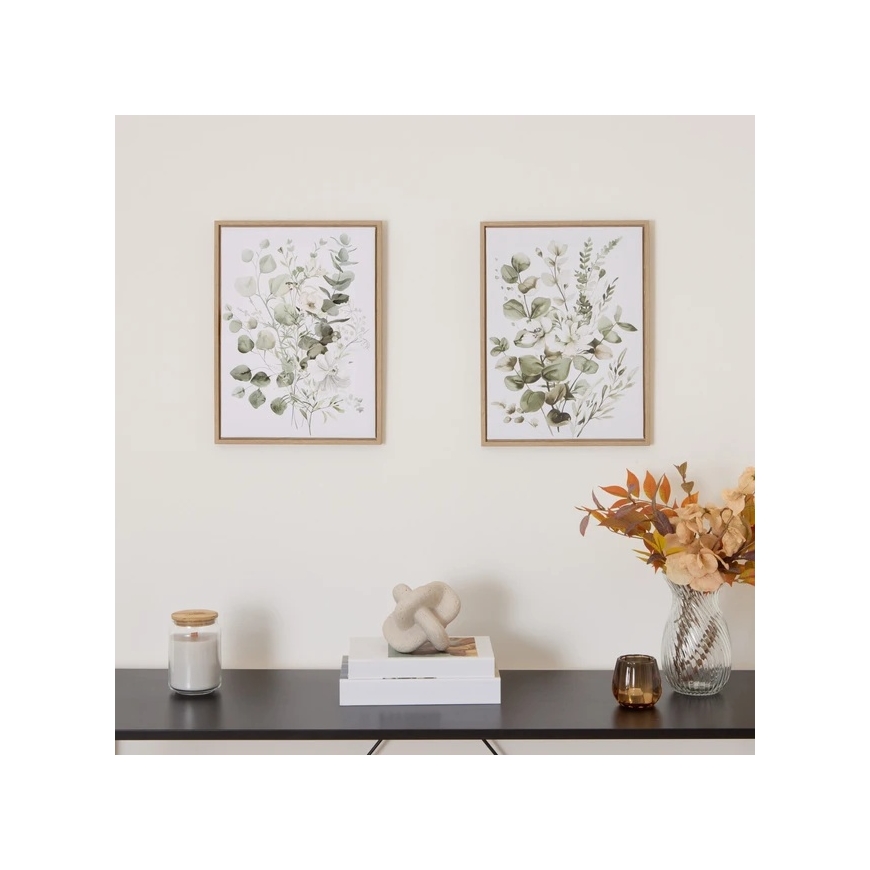 Atmosphera Frame Decorative Canvas Painting in EUCALY Frame, 30 x 40 cm – 2