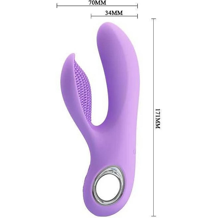 Pretty Love Vibratorius, skirtas g taško klitorio masažuokliui 17 cm USB – 3