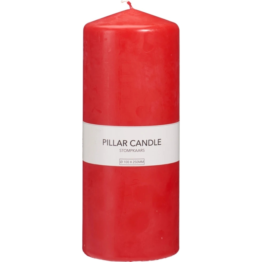Mondex PUNAINEN KYNTTILA 10X25 CM – 2