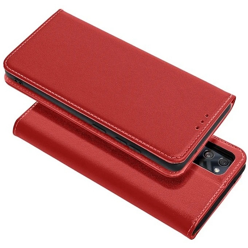 Oem Dėklas su klapka Xiaomi Redmi 17 4G / 17 5G EU Smart Pro Book oda bordo spalvos – 4