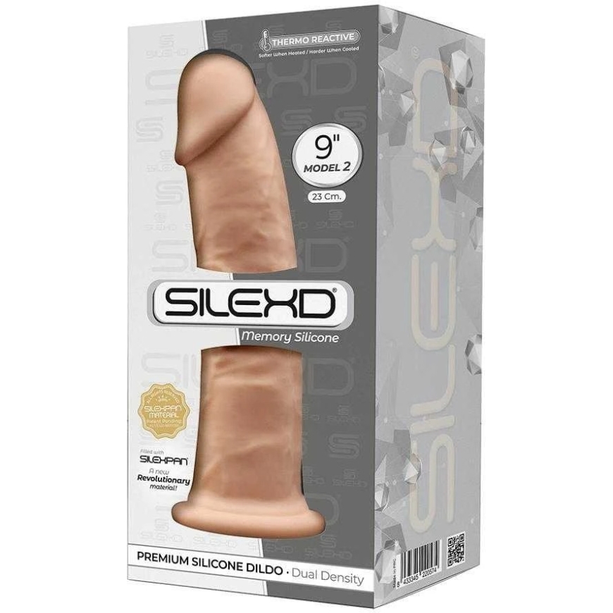 Silexd strong dildo with suction cup, realistic penis, 23 cm – 2