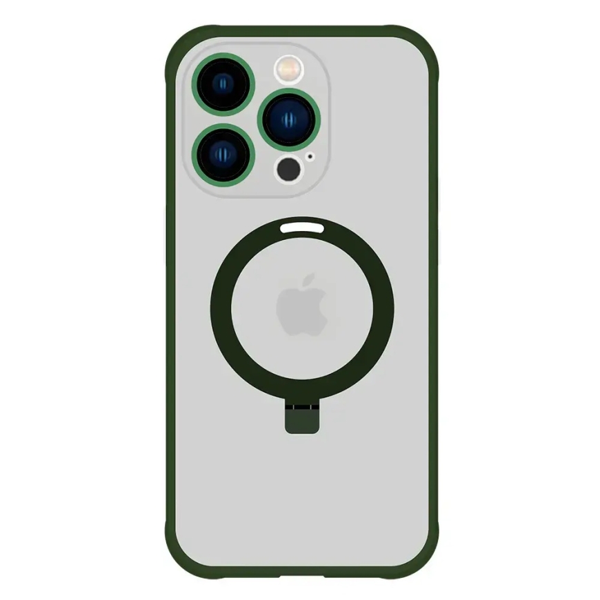Tel Protect Magical maciņš ar statīvu un MagSafe atbalstu telefonam iPhone 14 Pro zaļš – 2