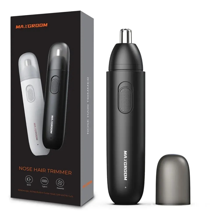 MAXGROOM GT2220A deguna, aussu un uzacu trimmeris - melns – 4