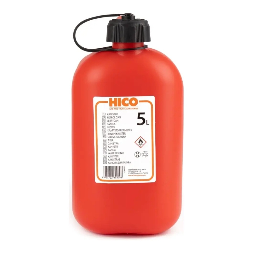 Plastic fuel can 5L, red – 2