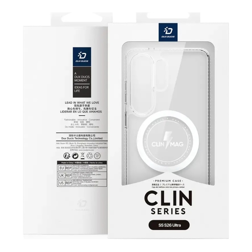 Dux Ducis Clin Mag чехол с поддержкой MagSafe для телефона Samsung Galaxy S26 Ultra (S948) прозрачный – 4