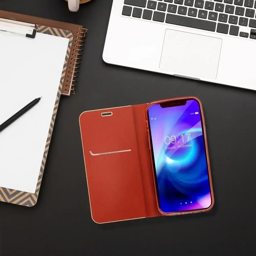 LUNA raamatutüüpi telefoni ümbris Samsung Galaxy S25+ (S936) punane – 4