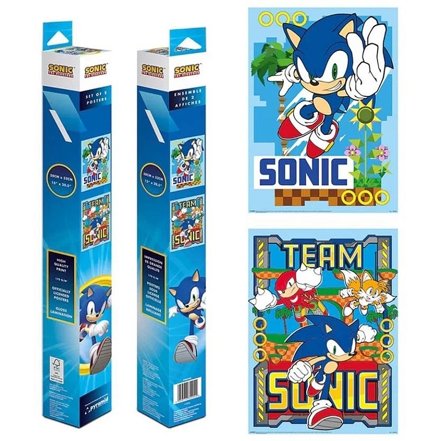 Плакатный набор Pyramid Sonic the Hedgehog (52x38см)