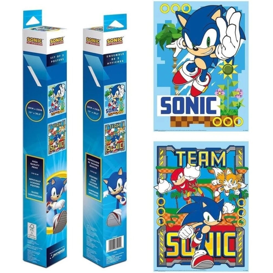 Pyramid Sonic the Hedgehog -julistepakkaus (52x38cm) – 2