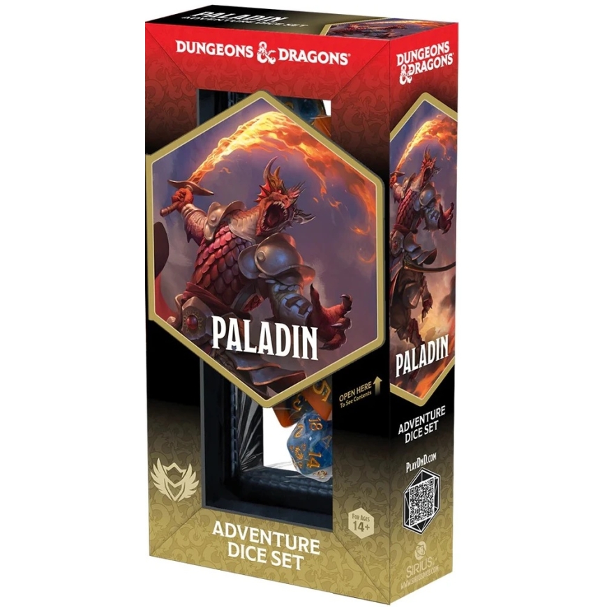 Sirius Dice Dungeons & Dragons Adventure Dice - Paladin: Оранжевый / Синий