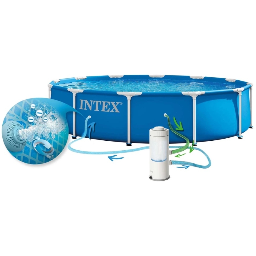 Sodo baseinas su rėmu 366 x 76 cm 10 viename INTEX 28212ND – 4