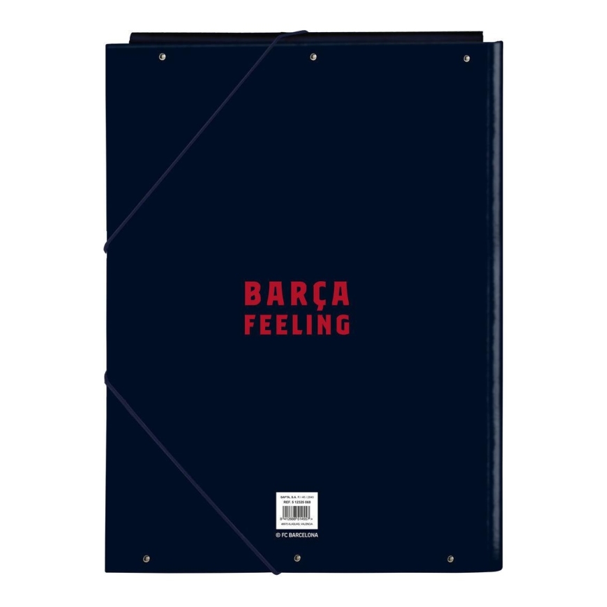 Safta Kansio taskuilla F.C. Barcelona Tummansininen A4 – 2