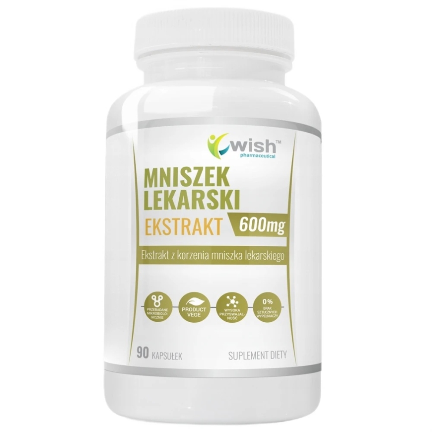 Wish Pharmaceutical Kiaulpienės ekstraktas 600 mg maisto papildas 90 kapsulių