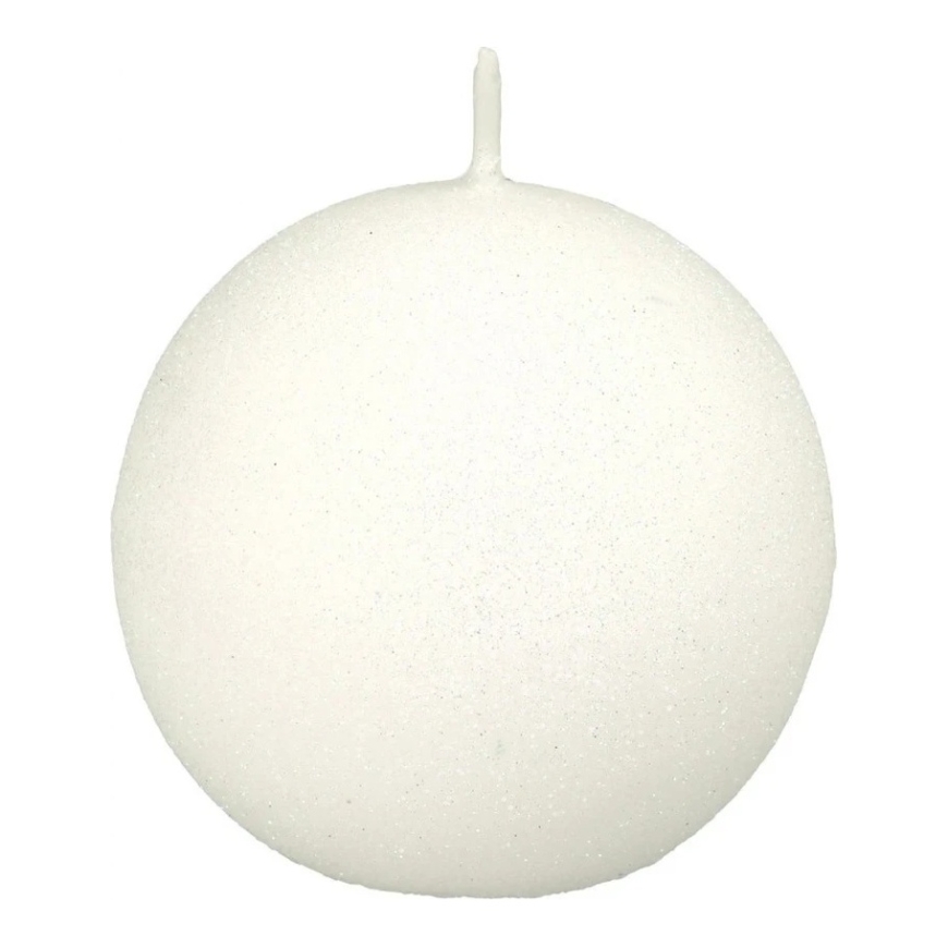 Mondex Candle CLASSIC CANDLES Sphere 8 cm white