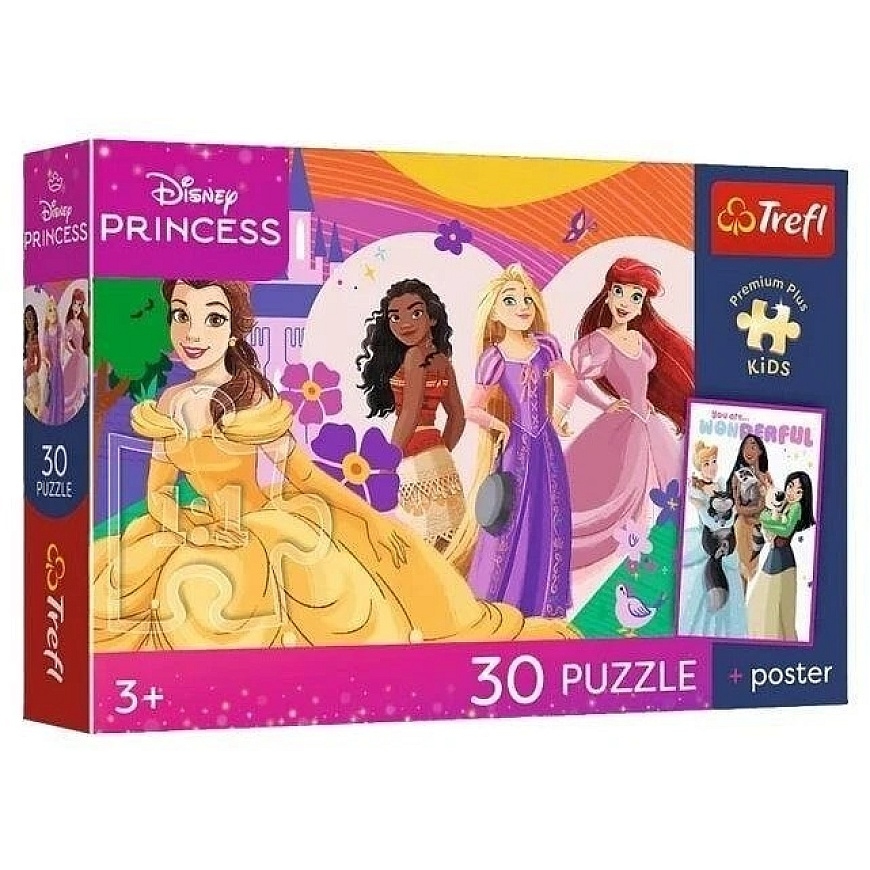 Trefl Pužļu 100 PremPlus Kids Relaxation ar princesi.16554