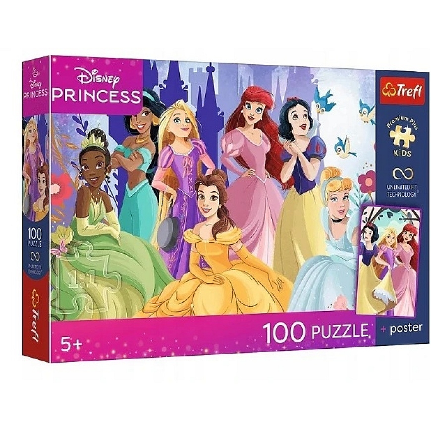 Trefl Dėlionė 100 PremPlus Kids Relaxation su princess.16554 – 2