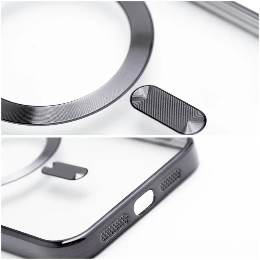 Electro Mag -puhelimen kuori MagSafe-tuella Samsung Galaxy A36 5G:lle (A366) musta – 5