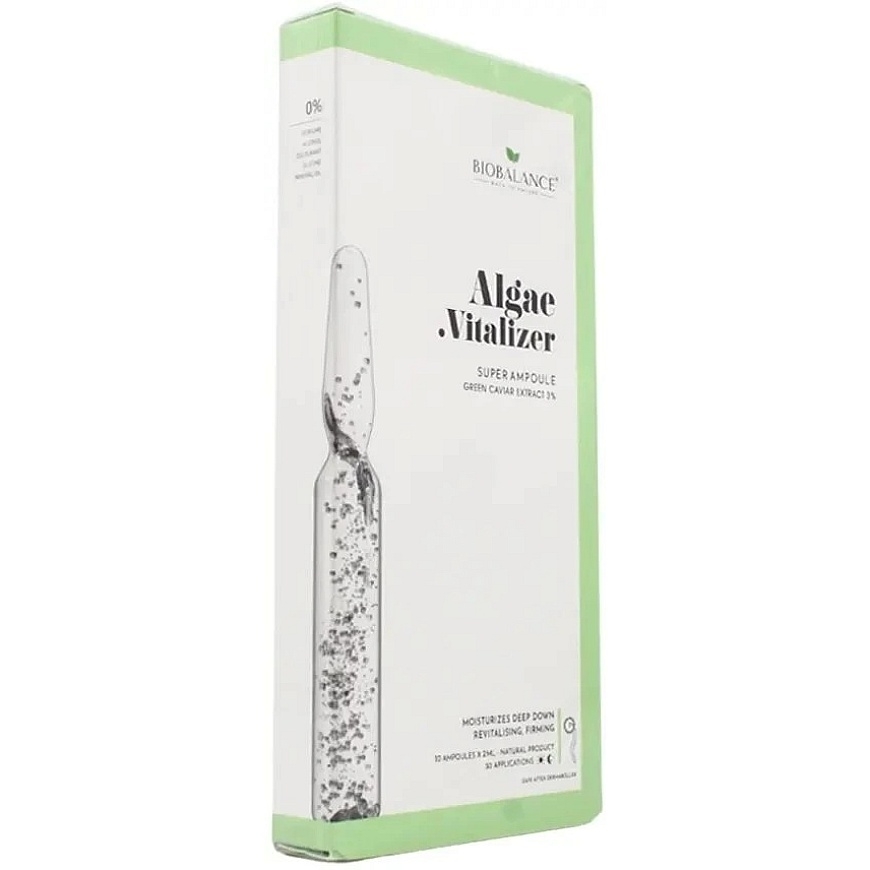 Bio Balance Algae Vitalizer niisutav, nahka pinguldav ja värskendav päevane ja öine ampulliseerum dehüdratsiooni, elastsuse kadu – 2