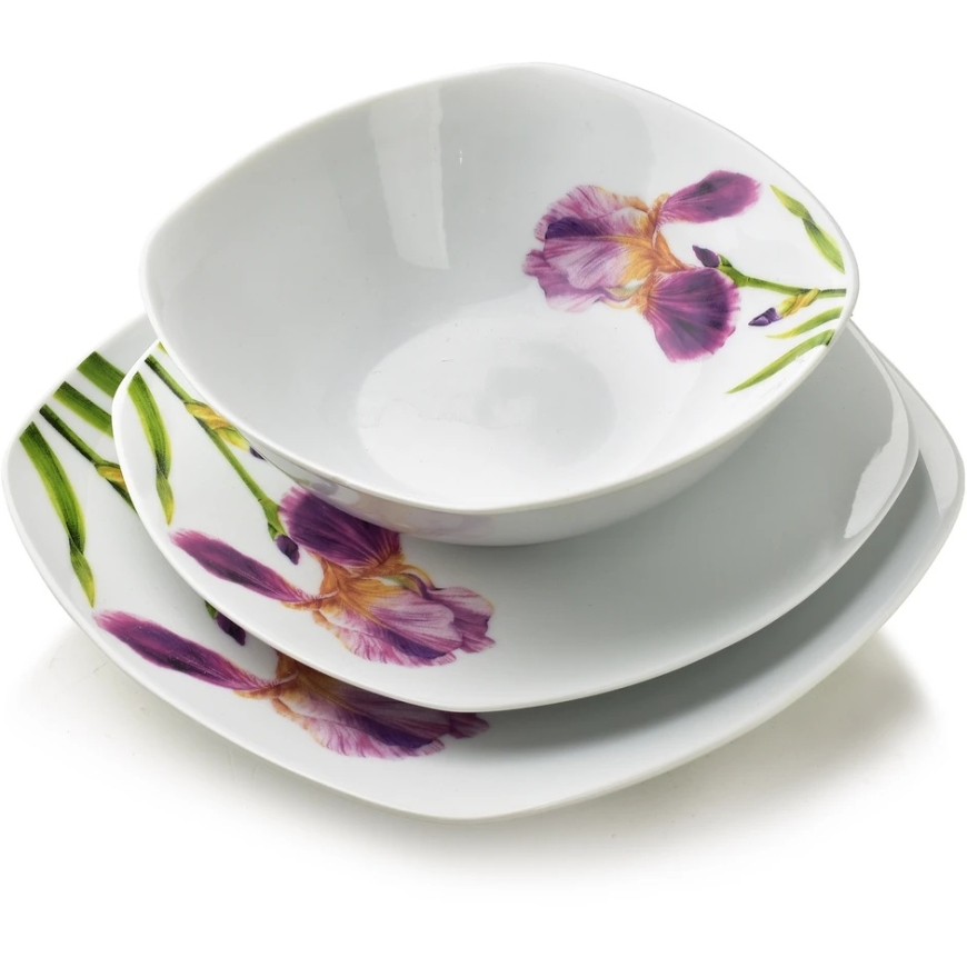 Affek Design LEA IRIS 18 dalių pietų servizas, dubuo 500 ml, 16,5/19,5/22 cm – 4