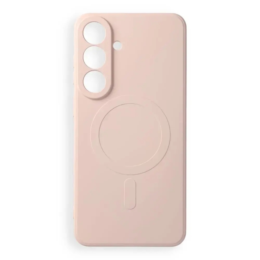 Silicone maciņš ar MagSafe atbalstu telefonam Samsung Galaxy S26 FE (S741) rozā