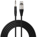 Audio Cable - Lindy 35717 7.5 m XLR F–6.3 mm M Black Audio Cable - Lindy 35717 7.5 m XLR F–6.3 mm M Black