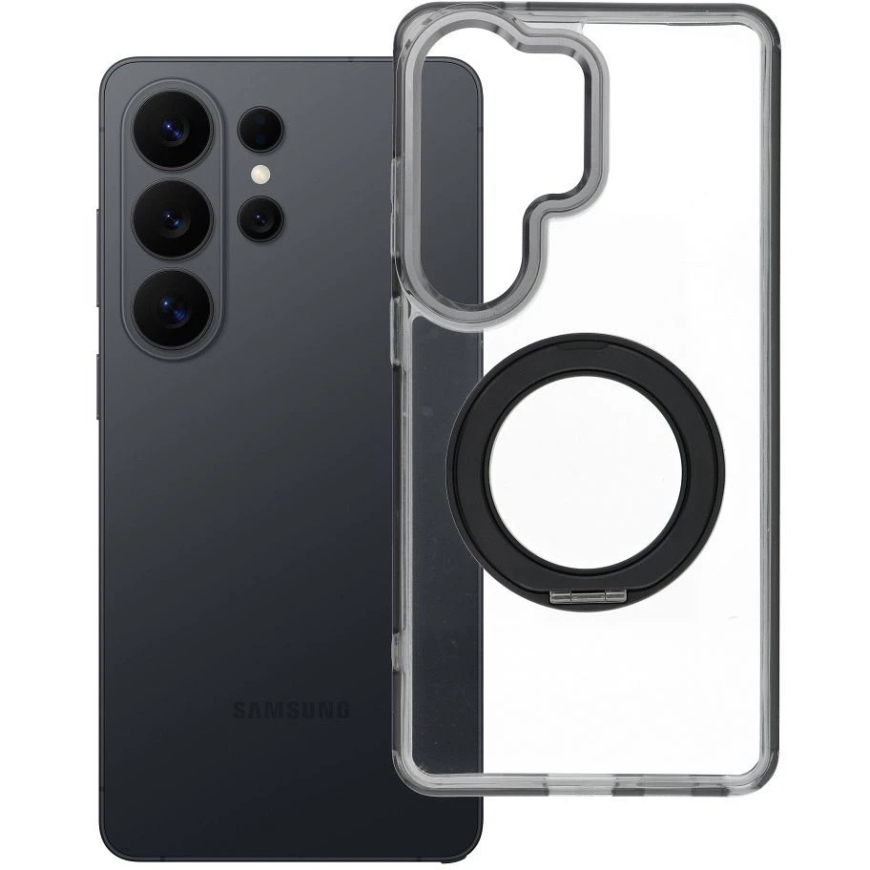OEM чехол для Samsung S26 Ultra Frame Circle Stand совместимый с MagSafe черный